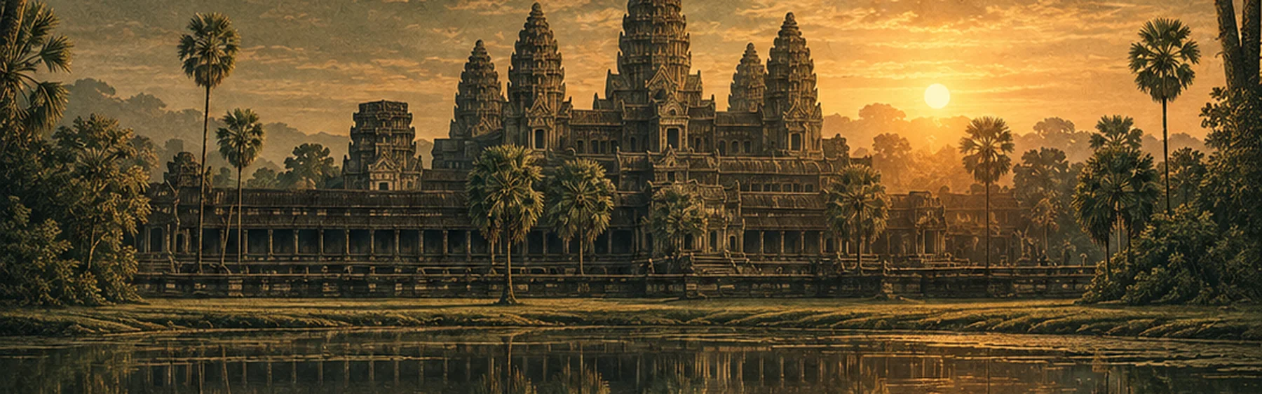 Angkor Wat im Sonnenaufgang